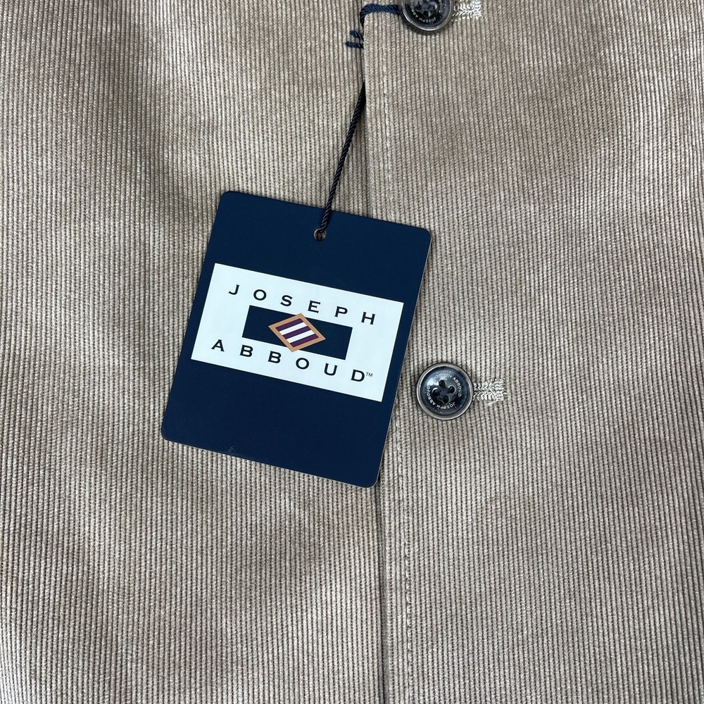 Joseph Abboud Vest Men 5XL Beige Paisley Lined Corduroy Pockets Dad Classic NEW - Picture 8 of 16